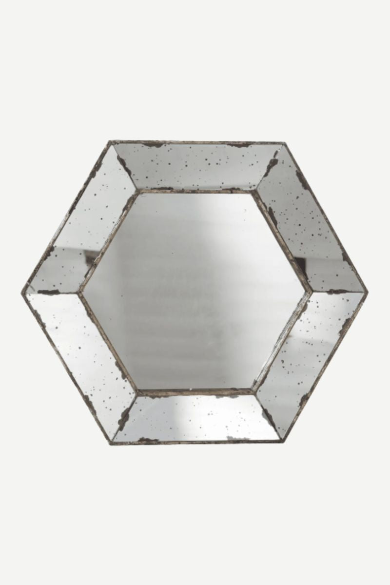 Espejo Cristal Hexagonal
