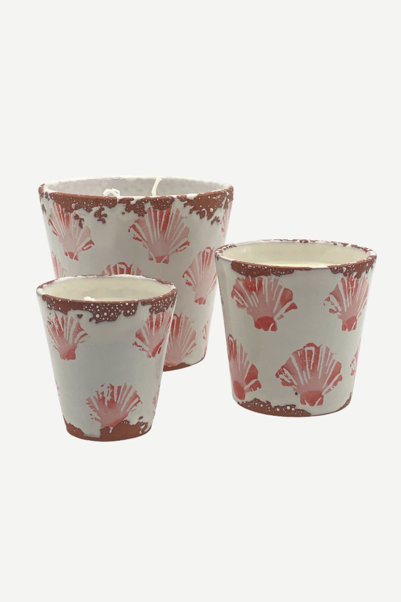 Vela Cerámica Conchas de Mar