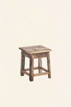 Square Wooden Stool