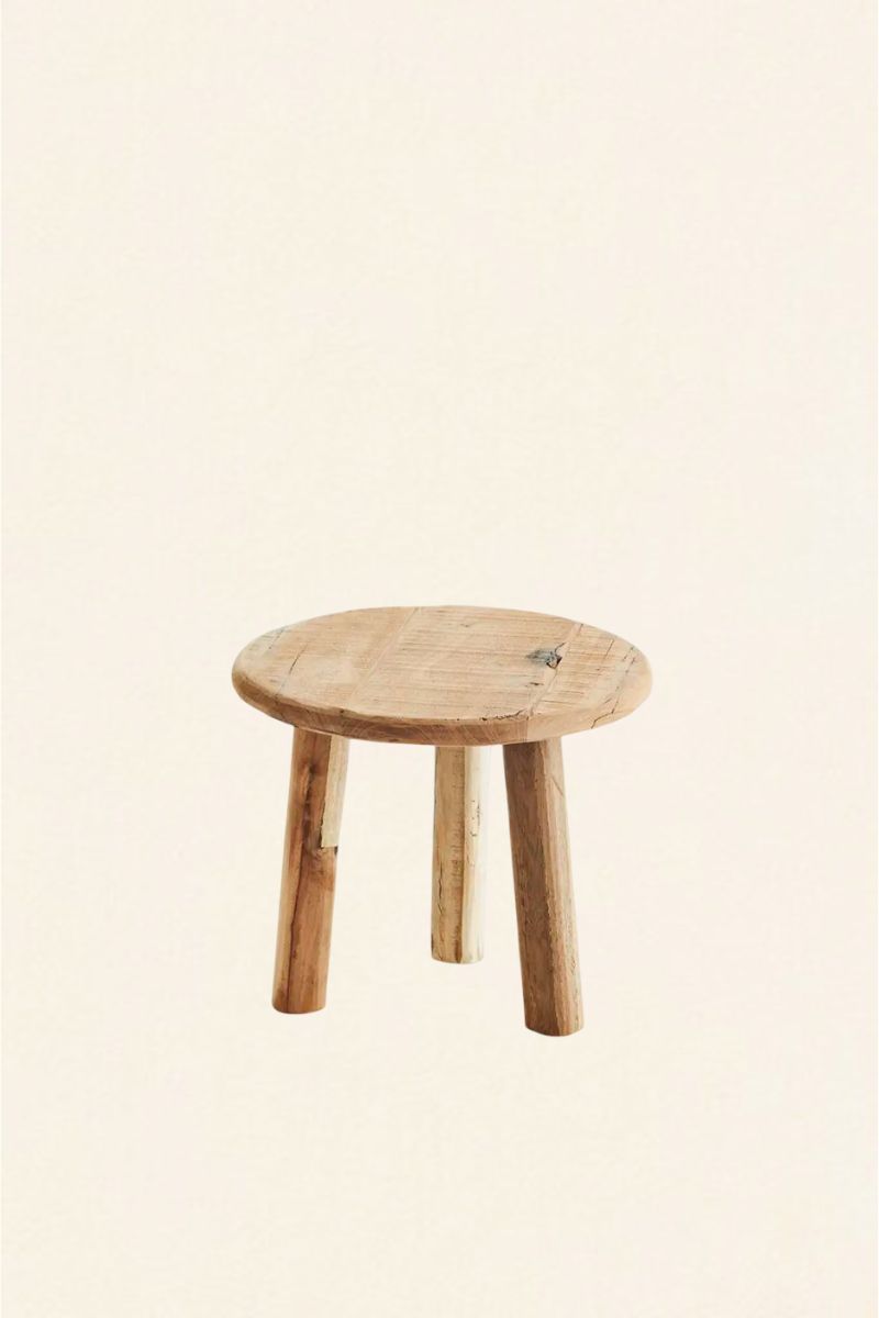 Round Wooden Stool