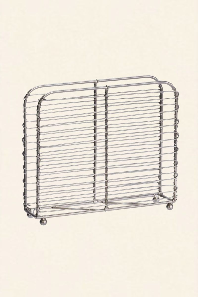 Porte-serviettes en métal marron