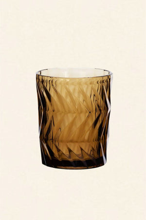 Vaso Diseño Cristal Marrón