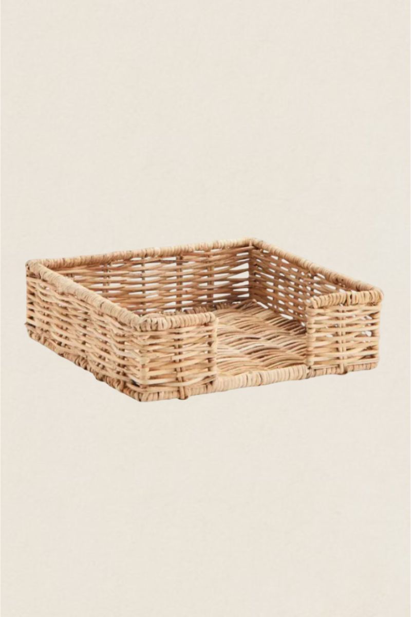 Porte-serviettes en rotin naturel