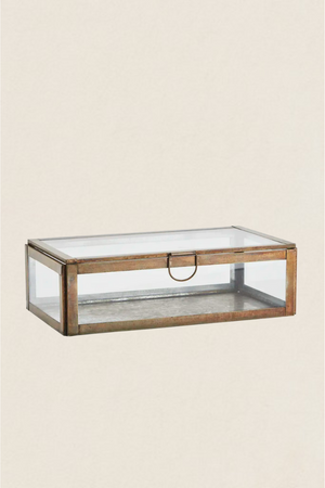 Caja Latón Envejecido Rectangular