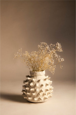 Brown Asymmetrical Vase S