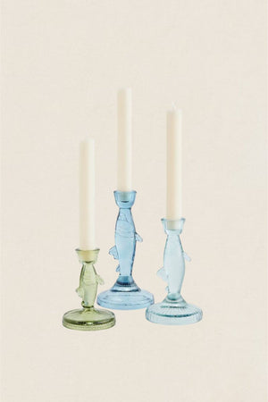 Candelabro Pez Cristal