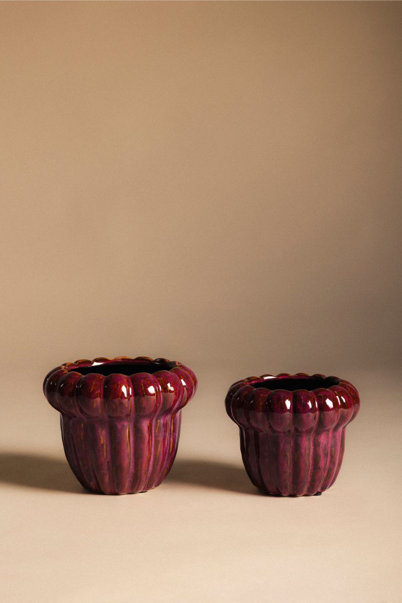 Brown Asymmetrical Vase S