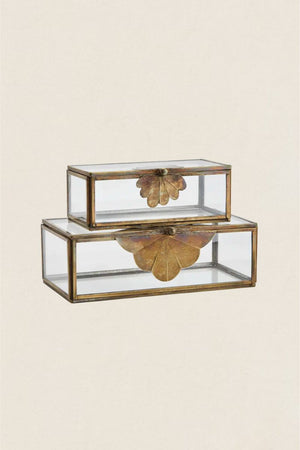 Boîte à bijoux en forme de fleur