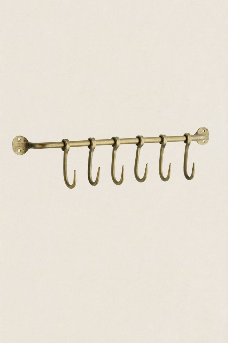 Golden Metal Coat Rack