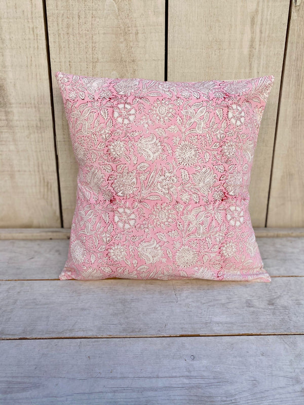 Funda de Cojín maxi flores 10 en rosado