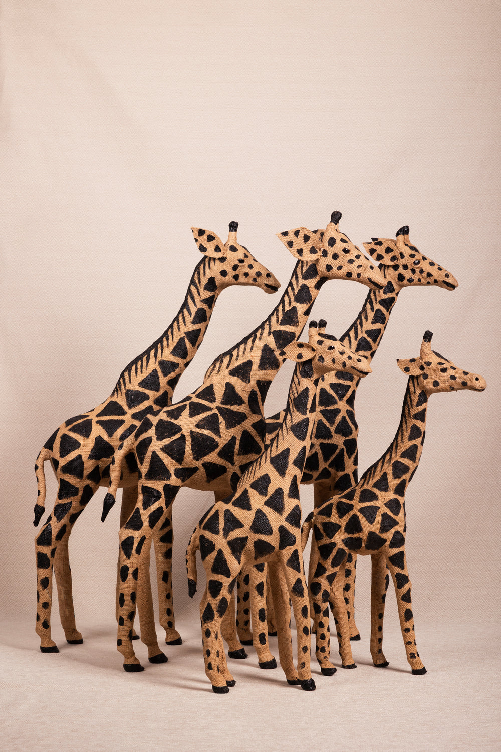 Black Spotted Giraffe Figure
