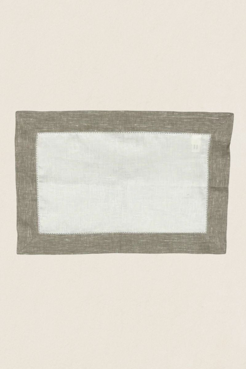 Salvamantel Lino Borde Beige