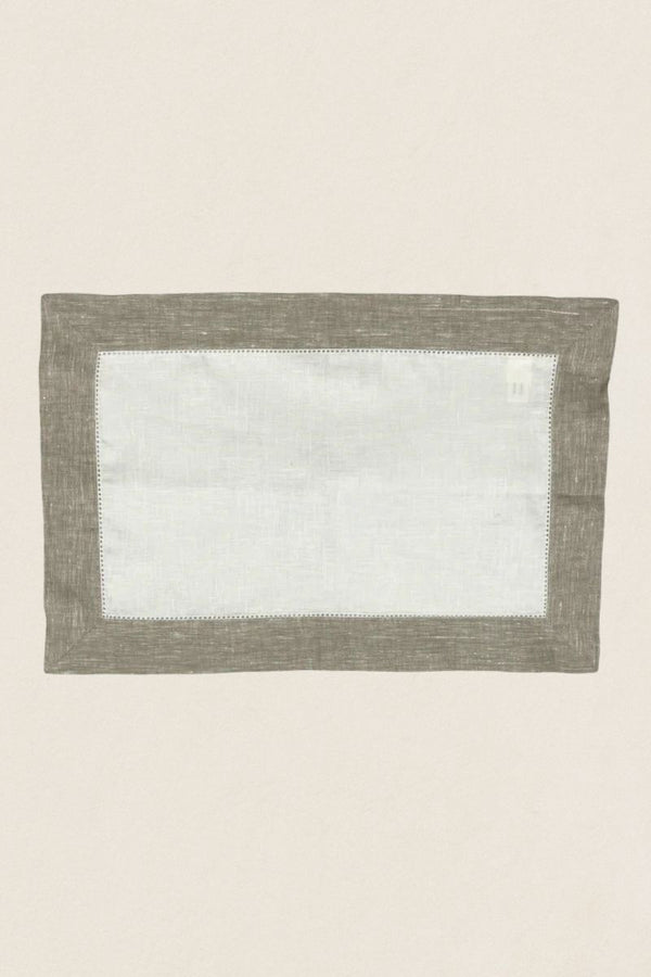 Salvamantel Lino Borde Beige