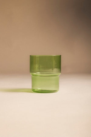 Green Crystal Wine Glass