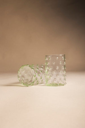 Green Crystal Wine Glass