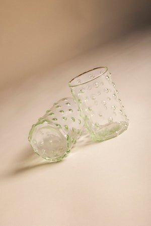 Green Crystal Wine Glass