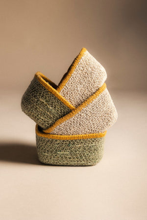 Panier à anses en fibre naturelle 3