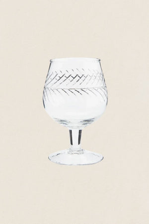 Crystal cognac glass