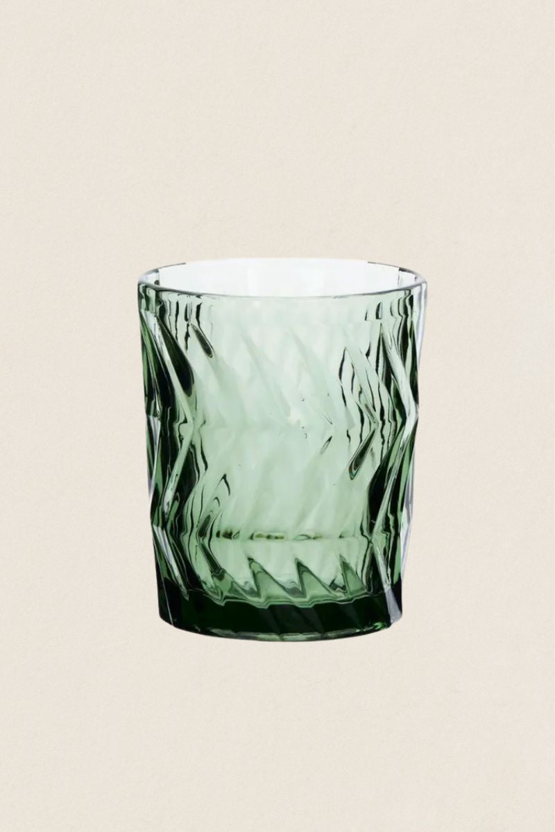Vaso Diseño Cristal Verde