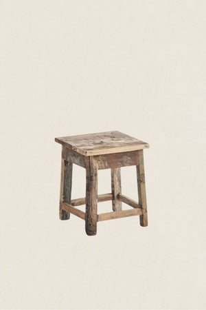 Taburete Madera Cuadrado - The Nook Store Home