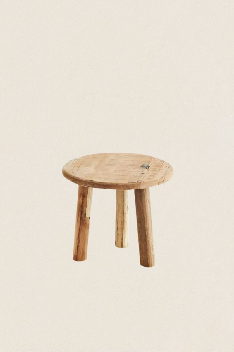 Taburete Madera Redondo - The Nook Store Home