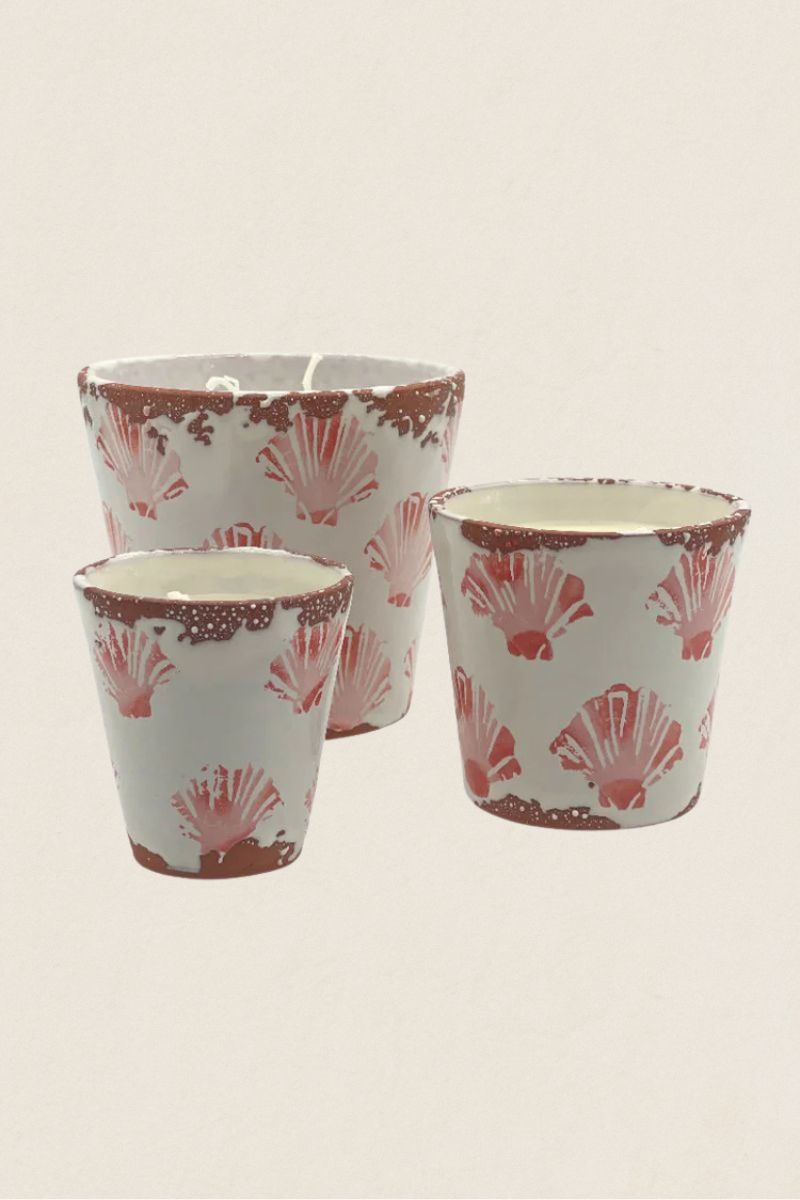 Vela Cerámica Conchas de Mar - The Nook Store Home