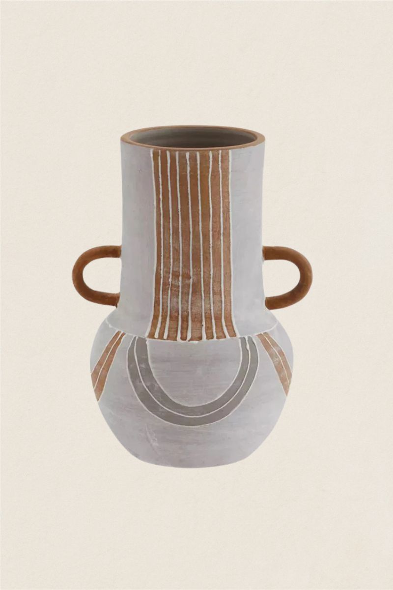 Jarrón Terracota Gris - The Nook Store Home