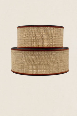 Plafonnier en raphia T18