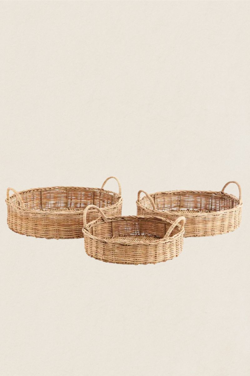 Bandejas de ratán redondas - The Nook Store Home