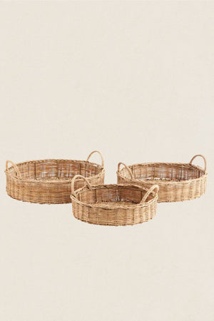 Bandejas de ratán redondas - The Nook Store Home