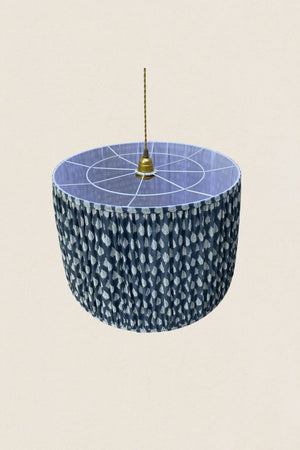 Plafonnier T15 en coton plissé