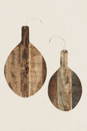 Tabla madera reciclada ovalada - The Nook Store Home