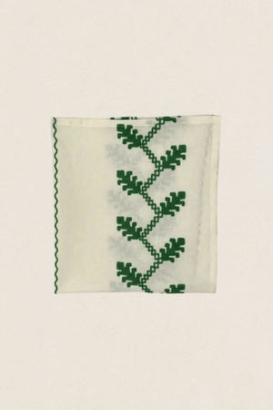 Green Embroidered Napkin
