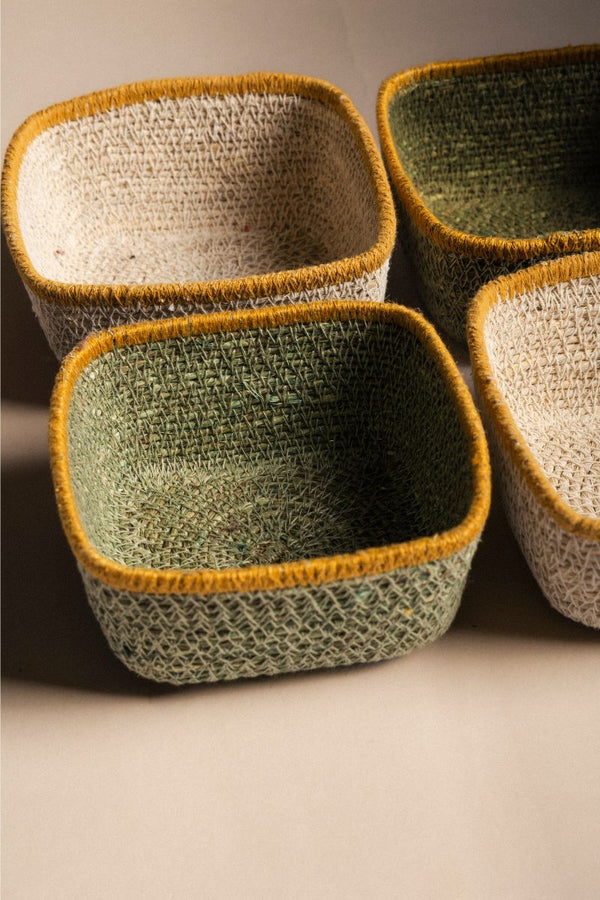 Panier à anses en fibre naturelle 3