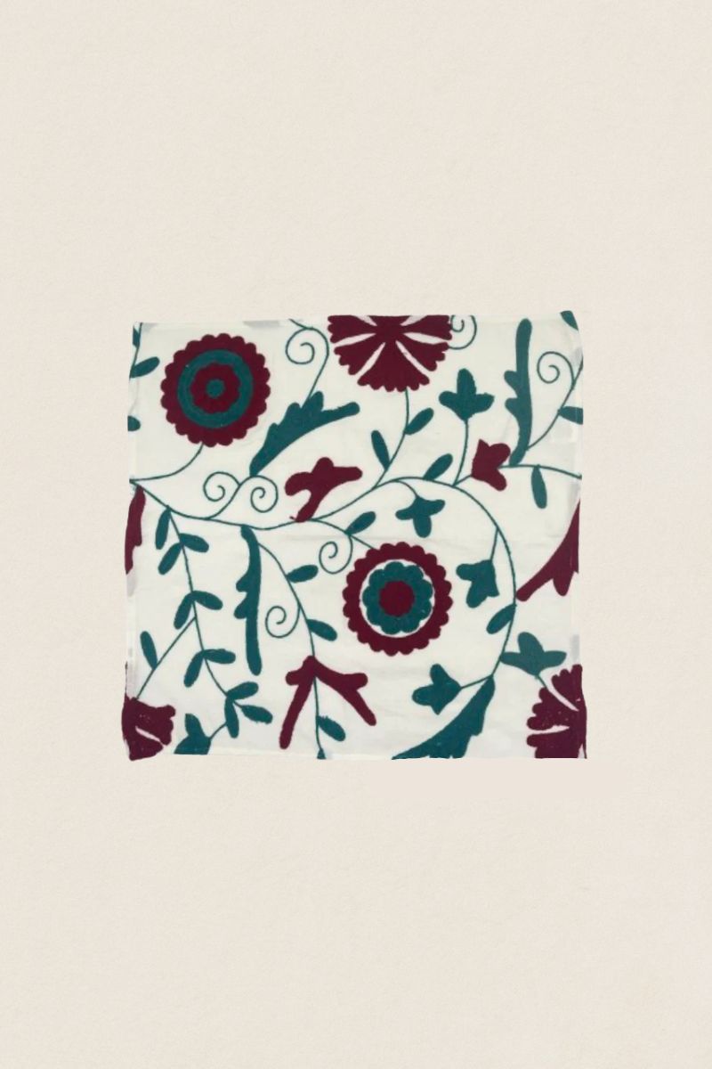 Red / Green Embroidered Napkin