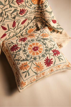 Funda de Cojín Algodón Bordado FCOJ13