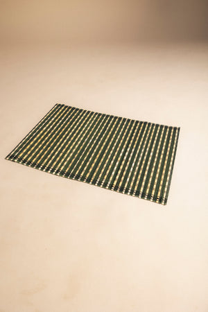Blue stripe table runner