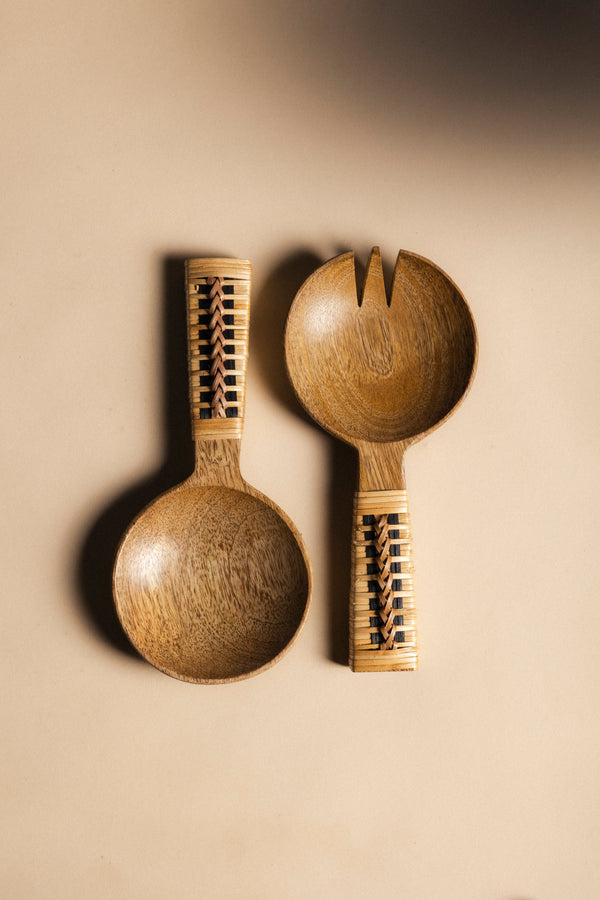 Cubiertos Madera y Bambú CUB14