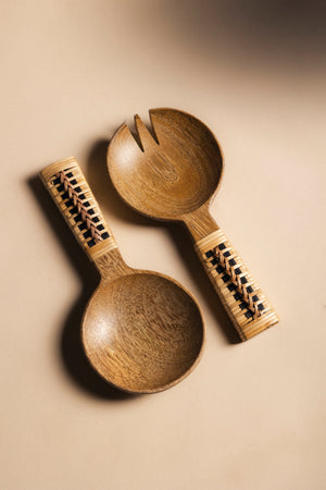 Cubiertos Madera y Bambú CUB14