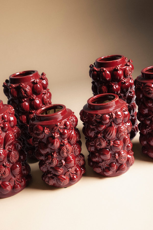 Vase asymétrique marron S