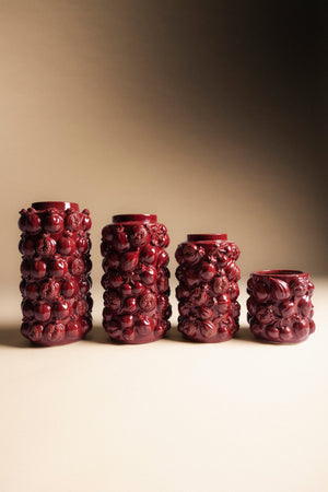 Vase asymétrique marron S