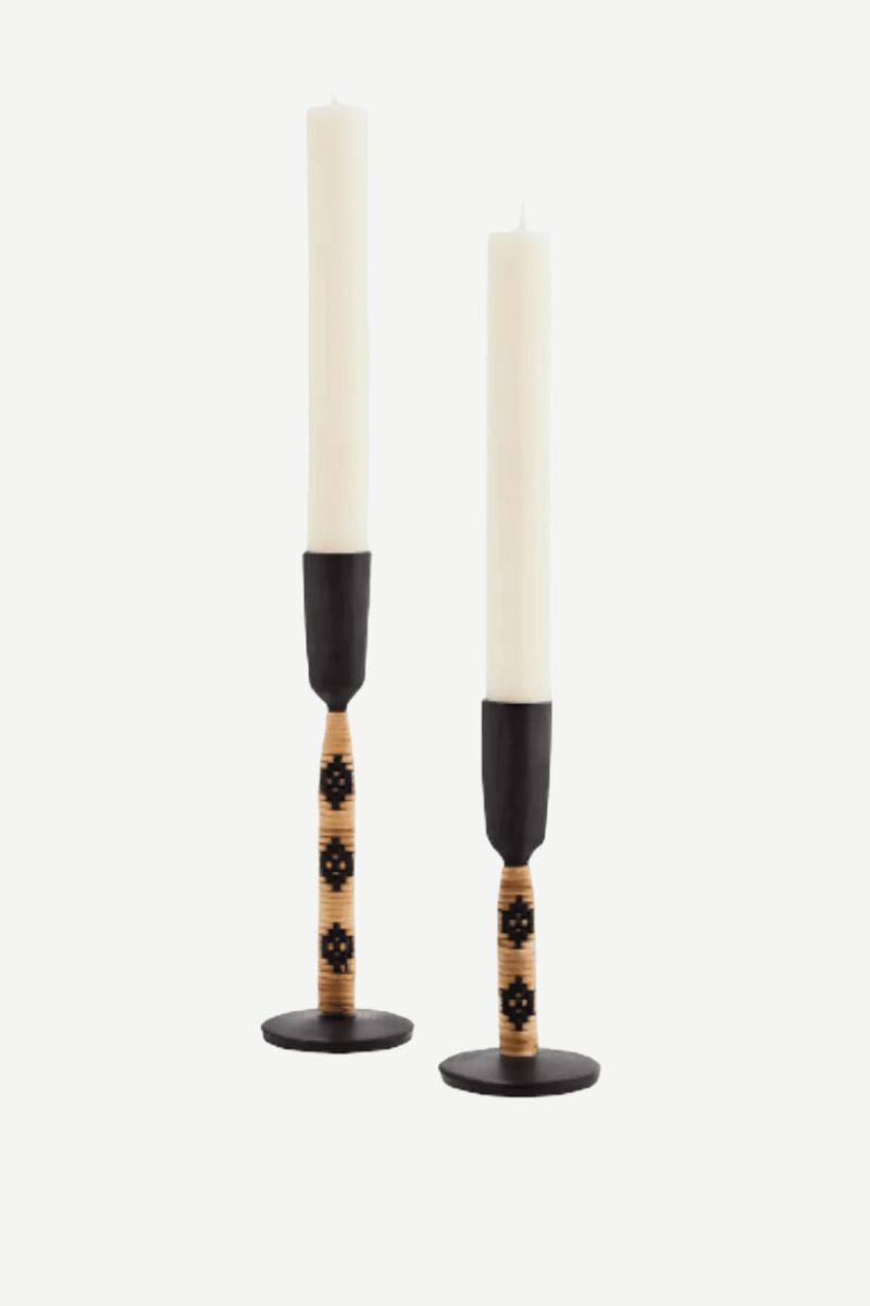 Candelabro Yute Negro