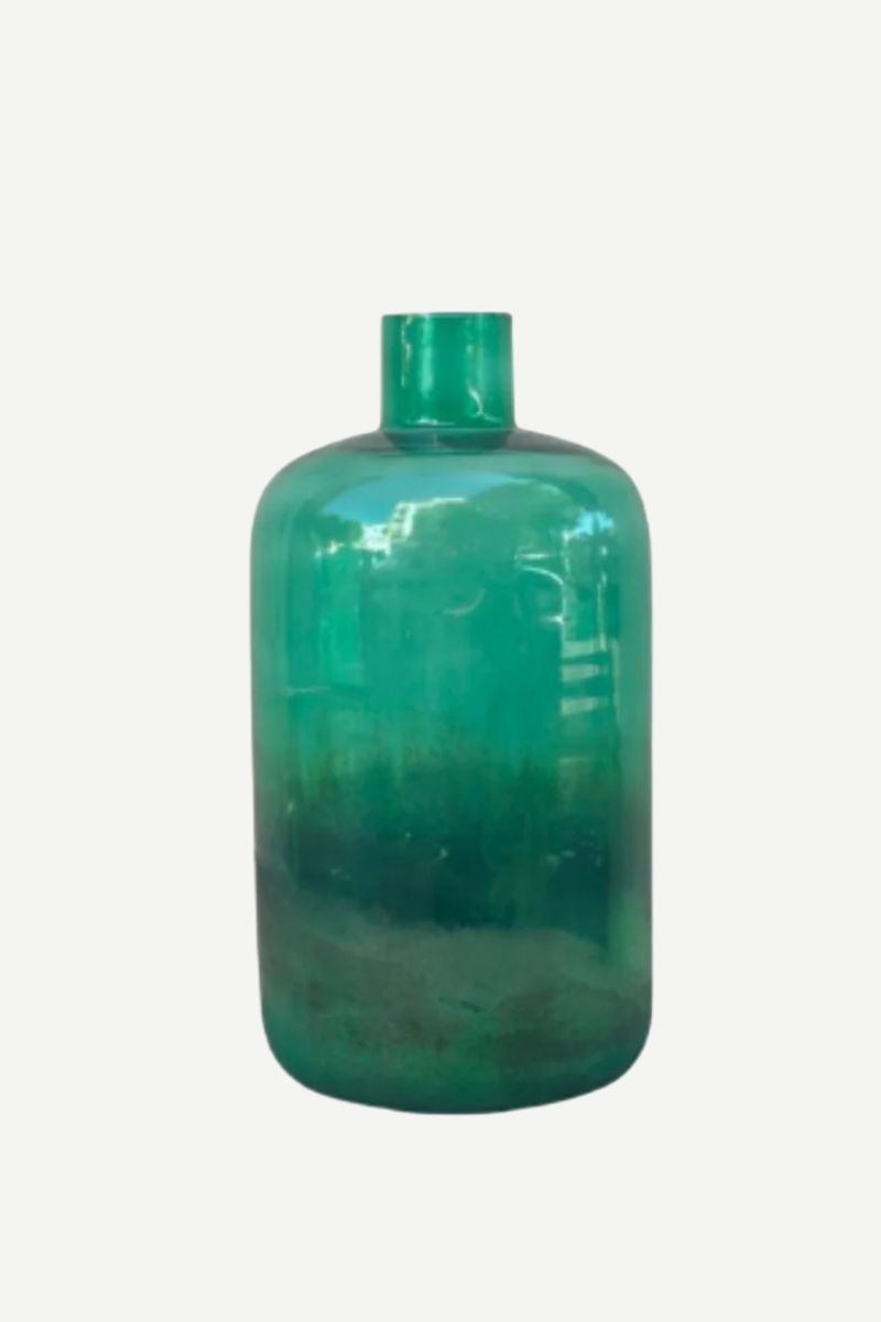 Jarrón Cristal green
