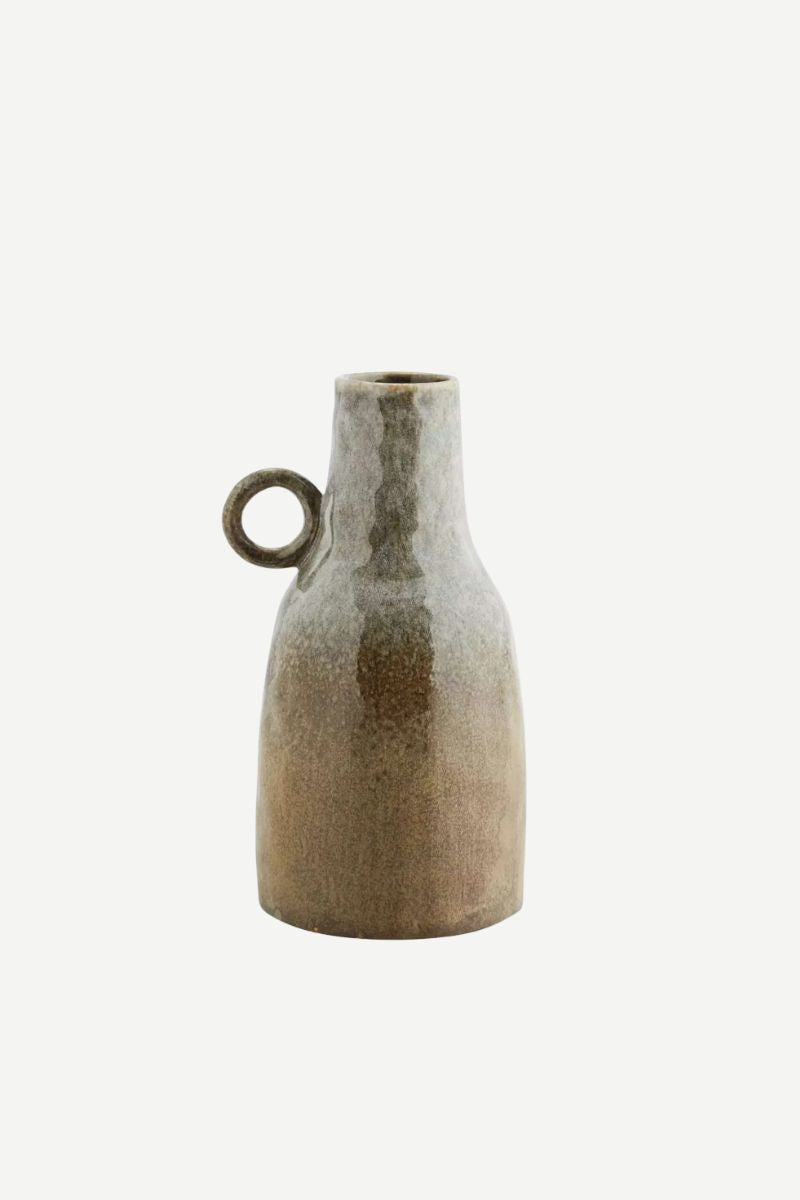 Grand vase en grès gris