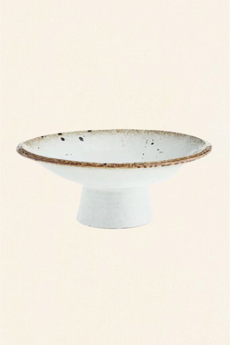 White Pedestal Bowl