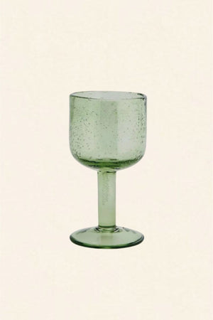 Verre à vin en cristal vert