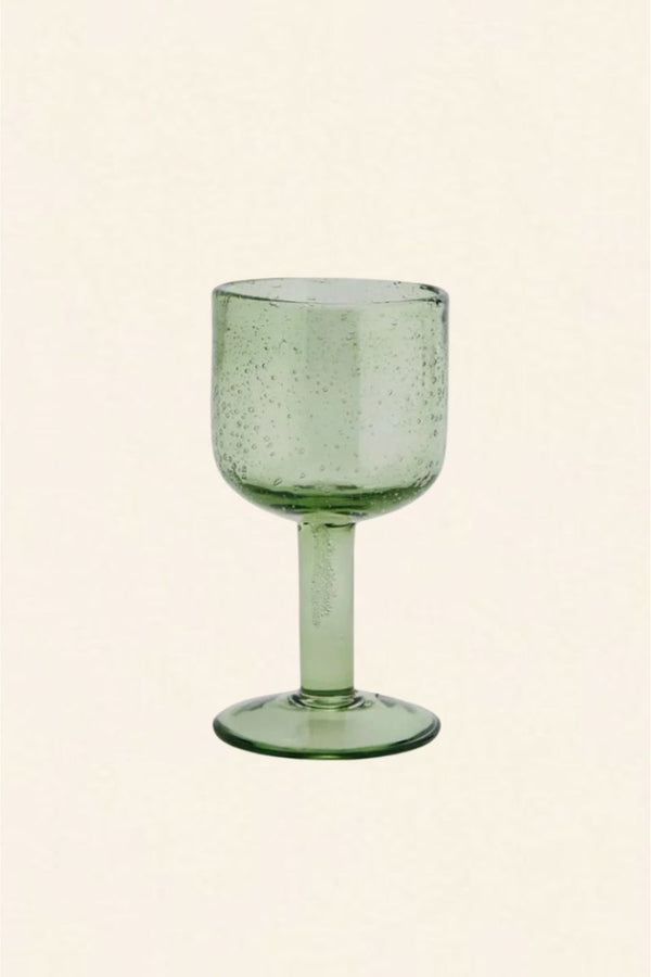 Verre à vin en cristal vert