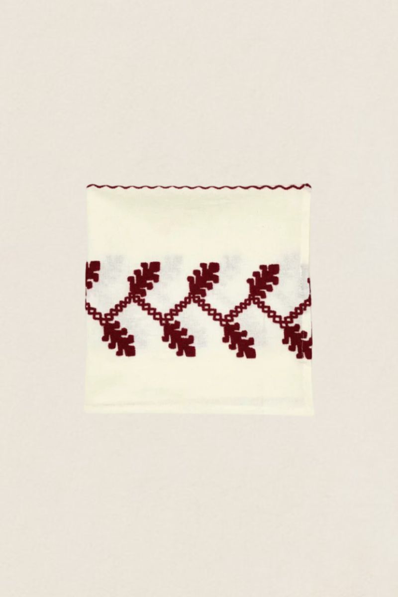 Servilleta bordado Rojo