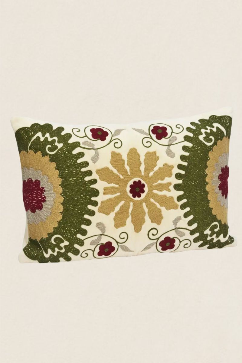 Funda de Cojín Terciopelo Bordado FCOJ07