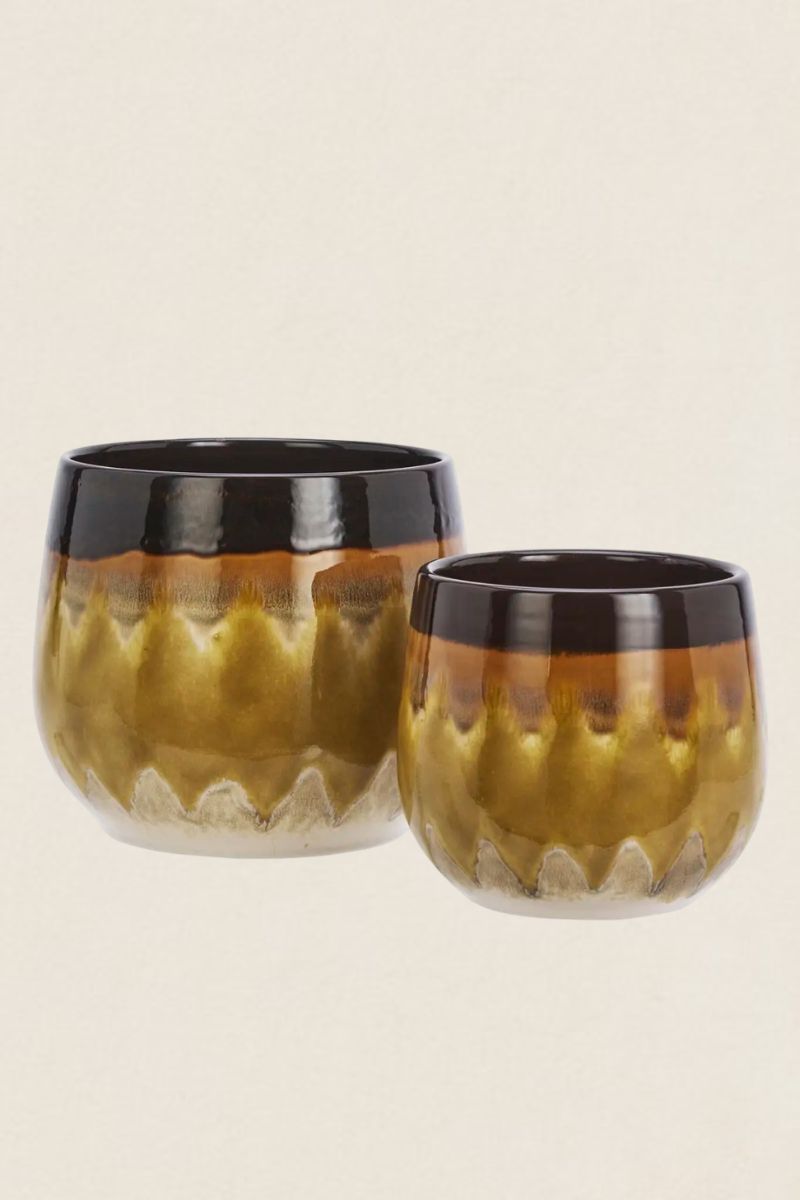 Macetero Barro Amarillo MCT04